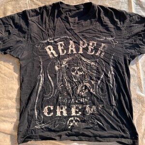 Reaper Crew Black Graphic T-Shirt